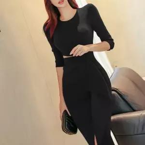 앤트맨 원피스 스커트 여성원피스 프릴 앞트임 슬림 랩스커트 라운드 허리라인 OPH5