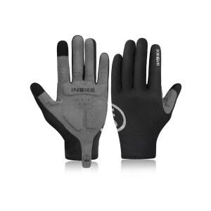 인바이크 사이클링 글러브 남성 여성 얇은 플리스 터치스크린 패딩 자전거 하이킹 달리기용