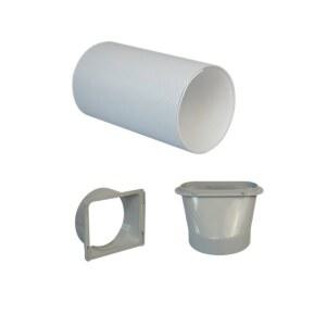 이동식 에어컨 관 배기 호스 실외기 터널 휴대용 1 5m라운드배기덕트세트