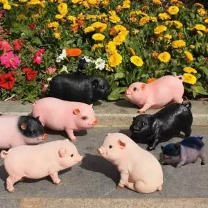 돼지 조각상 정원 조형물 야외 인테리어 장식품 소품 카페