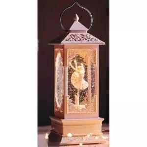 크리스탈 볼 유리 발레핑크회전+음악+자동 사진 용품 소품 눈 수정 투명 구