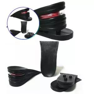 쌍문상회 깔창 운동화 구두 신발 키높이 에어캡 3단분리 6cm 블랙