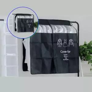 쌍문상회 커버형행거 비키니옷장 블랙