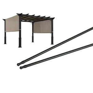 퍼골라 캐노피용 ALISUN 길이 조절 가능한 무게 막대/풀 튜브(봉 2개 포함, 77인치에서 132인치)