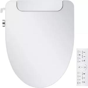 IYTATA 전기 비데 변기 길쭉하고 따뜻한 물 에어 드라이어 열선 시트 및 슬로우 클로즈 뚜껑 앞뒤 세척