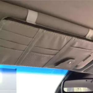 차량카드홀더 차량용 썬바이저 포켓가방 그레이