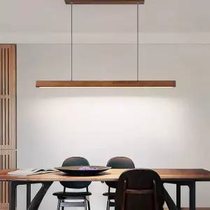 원목 일자조명 식탁 월넛 샹들리에 펜던트 나무 식탁등 램프 카페