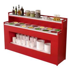 한식뷔페 소스 셀프바 쇼케이스 훠궈 음식점 재료