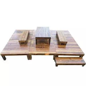 테라스 데크 조립식 마루 바닥 발코니 바닥재 나무