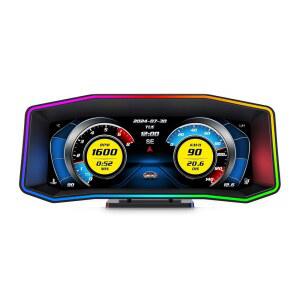 차량용 Obd2 게이지 디스플레이 P4, 과속, , 수온, 전압 경보기, 모든 차량에 적합한 헤드업 디스플레이