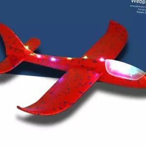 (올핀)LED불빛 글라이더 비행기 에어 스티로폼