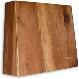 마그네틱 나이프 홀더 아카시아 우드 양면 블록 스탠드 강력 자석 유니버설 사이즈 미니멀리스트 모던