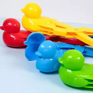 (다올)눈오리 스노우볼 메이커 오리 눈집게 눈집게로 눈사람 만들기