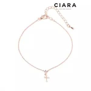 [하프클럽/씨아라]CIARA 14K Gorga 빅캐럿 링크로스 팔찌(GoldPlated)