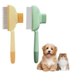 고양이와 개를 위한 벼룩 빗 길고 짧은 스테인리스 스틸 이빨이 있는 양면 반려동물 털 제거 및 관리에 효과적인 탈착 브러시