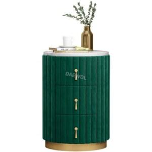 북유럽 벨벳 협탁 침대 캐비닛 사이드 핑크 서랍 소파