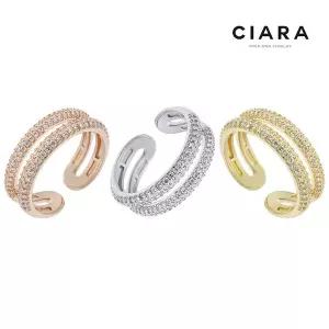 [하프클럽/씨아라]CIARA 14K Rimini 럭스 R레이어드 반지(GoldPlated)