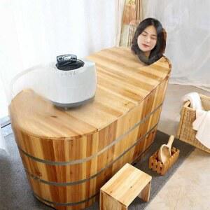 히노끼탕 식욕조 편백나무 반신욕기 목욕