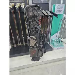 명품 희귀 롤링 스톤스 혀와입 블랙 휠 케리어 캐디백 투명 후드카바