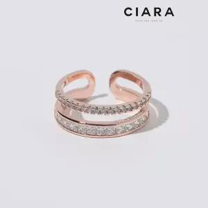 [하프클럽/씨아라]CIARA 14K Varenna 풀샤이닝 투라인 반지(GoldPlated)