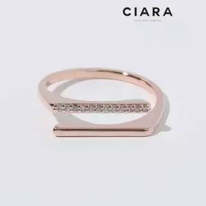 [하프클럽/씨아라]CIARA 14K Colico 투라인 스틱 샤이닝 반지(GoldPlated)