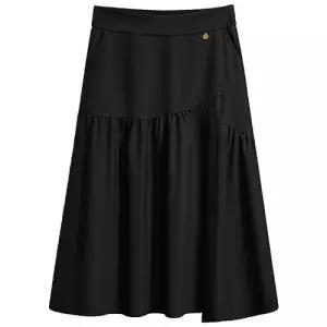 춘추 캐주얼 스커트 여친 미디 주름패치 A라인 허리밴딩 슬림 원픽3