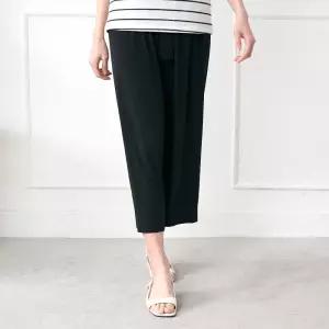 [모슬린]엄마옷 쿨 리본 와이드 팬츠 614FGH067 마담중년여성빅사이즈50대60대
