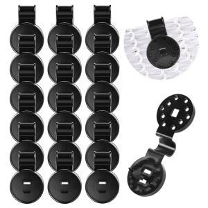 HATJICB 선크림 네트 클립 헤비 듀티 플라스틱 그늘막 천 100팩, 가든 파티오 차양 메시 패브릭 클램프용 타프 그로밋 패스너 포함