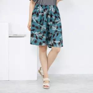 [모슬린]엄마옷 인견 나염반바지 614FGH055 마담중년여성빅사이즈50대60대