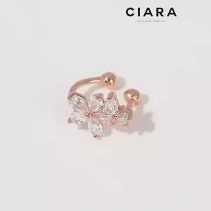 [하프클럽/씨아라]CIARA 14K Jenne 데이지플라워포인트 이어 커프스(GoldPlated)