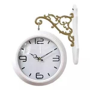 GB2263e 무소음 양면 벽시계 화이트 국내제조 홈데코시계 집들이시계