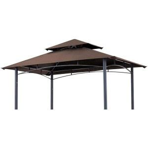 SCOCANOPY 교체 캐노피 그릴 BBQ 가제보 루프탑, 모델 L-GG001PST-F,(브라운)