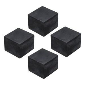 4pcs 고무 방진 패드 HVAC용 미끄럼 40mm 에어컨 하드 50mm 두께 진동 소음 격리 매트 사각 방지 블록 패드 압축기 방지