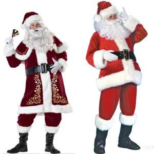 크리스마스 프레 의상 성인 드레스 플러스 할아버지 클로스 장인 정장 남성 산타 테마 복장 사이즈