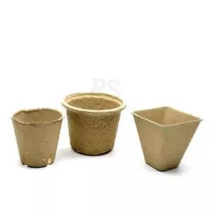 종이 펄프 화분 원형 8cm 10개 삽목상자원형 육묘컵 삽목상자 그린테리어 사각