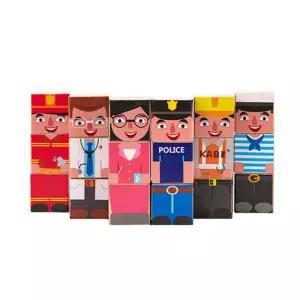 어린이 역할극 쌓기놀이 직업일러스트 사각블럭 집중력 두뇌개발 소근육