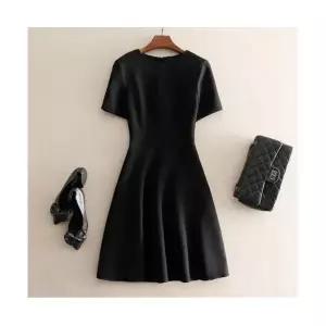 와칸다 여성 여친 원피스 럭셔리 정장 커리어 스커트 봄여름 반팔 A라인 우아한 슬림핏 KKE1