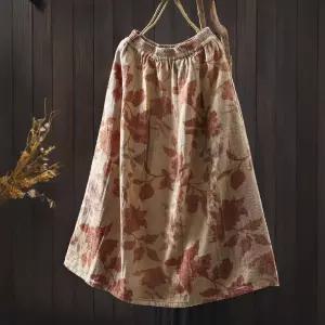 스파이더맨 여자 스커트 가을 슬림핏 중기장 A라인 빅사이즈 OPH3