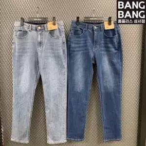뱅뱅 HC04 간절기남성인밴드 밑위긴 스판청바지 봄가을 라이크라 레귤러핏 적당한두께 편한 청바지 NQL160