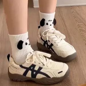 천진반 여친 가을 빈티지 데일리룩 신발 운동화 하이탑 속굽 진피 스포티 통굽 KUK3