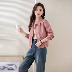 스트레인지 여친 데일리룩 코트 가죽 무스탕 봄가을 자켓 숏스타 푸 키작 인기 KUK3