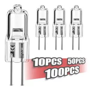 10/50/100PCS G4 LED 전구 쿠커 조명 신호등 트랙 캡슐 용 생태 할로겐 진주 크리스탈 삽입