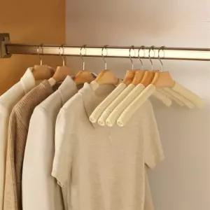 옷걸이 어깨뿔방지 니트 원피스 우드 옥걸이 회전형 넓은 면티 오버핏 안늘어나는 논슬립 목 티셔츠 반팔티