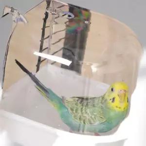 앵무새용 걸이식 욕조 새 샤워 목욕통 용품