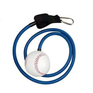 붐잇 라텍스 야구공 배팅 피칭 노란색 연습 줄달린 5lbs