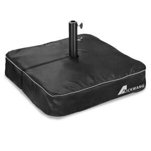 파티오 엄브렐러 베이스 커버, 헤비 듀티 600D 방수 안티 UV 야외 사각 스탠드 커버 전용.블랙 30인치 L x W 6인치