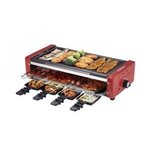 꼬치구이 전기 화덕 듀얼 주방 무쇠 가정용 압력판 토스트 그릴 직화구이 꼬치구이기
