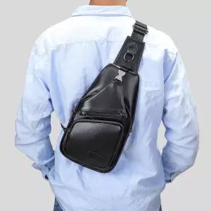 쉬헐크 남성 남친 가방 숄더백 가슴가죽 크로스백 가죽 소 캐주얼 백팩 가슴 봄가을 KKE5