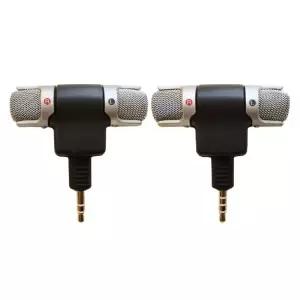 전화 노트북 녹음용 미니 3.5mm 잭 스테레오 듀얼 마이크