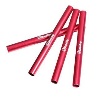 텐트 폴 수리 부목 튜브 키트, 직경 4Pcs 1.3cm 알루미늄 합금 예비